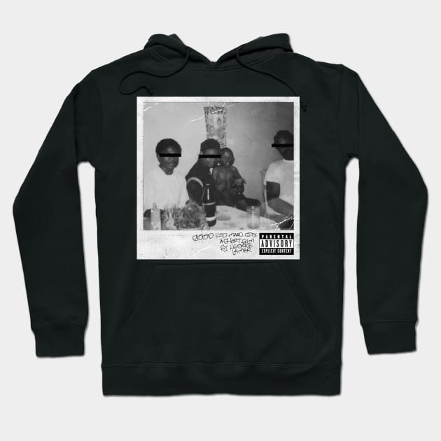 good kid, m.A.A.d city - Alternative Cover - Black & White Hoodie by M.I.M.P.